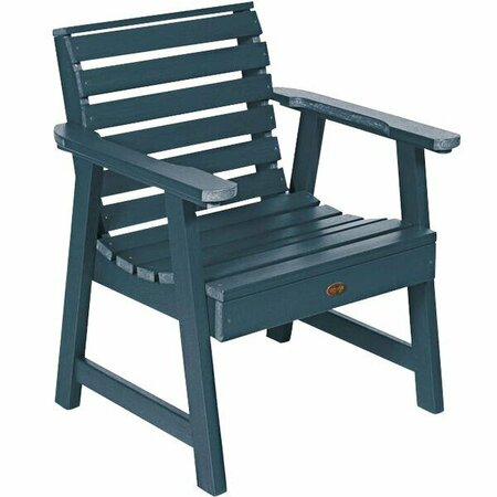 SEQUOIA BY HIGHWOOD USA CM-CHGSQ02-NBE Glennville Nantucket Blue Faux Wood Outdoor Arm Chair 432CMCHSQ02N